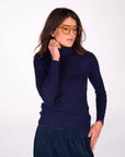 DOLCEVITA MARA IN MAGLIA FINE BLU