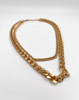 COLLANA DOPPIA SORELLE ORO