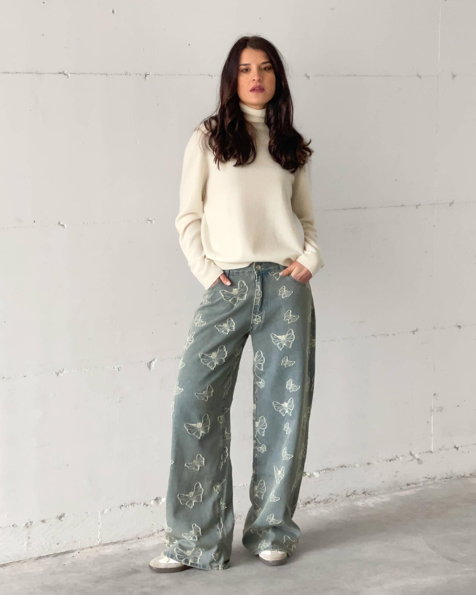DENIM FARFALLA FADED