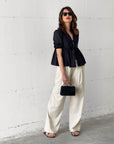 PANTALONE LISBONA RIGA PANNA
