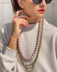 COLLANA PERLE REINE ROSE