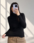 DOLCEVITA MINU' IN MAGLIA FINE NERO
