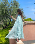 LONG DRESS SICILY ACQUAMARINA