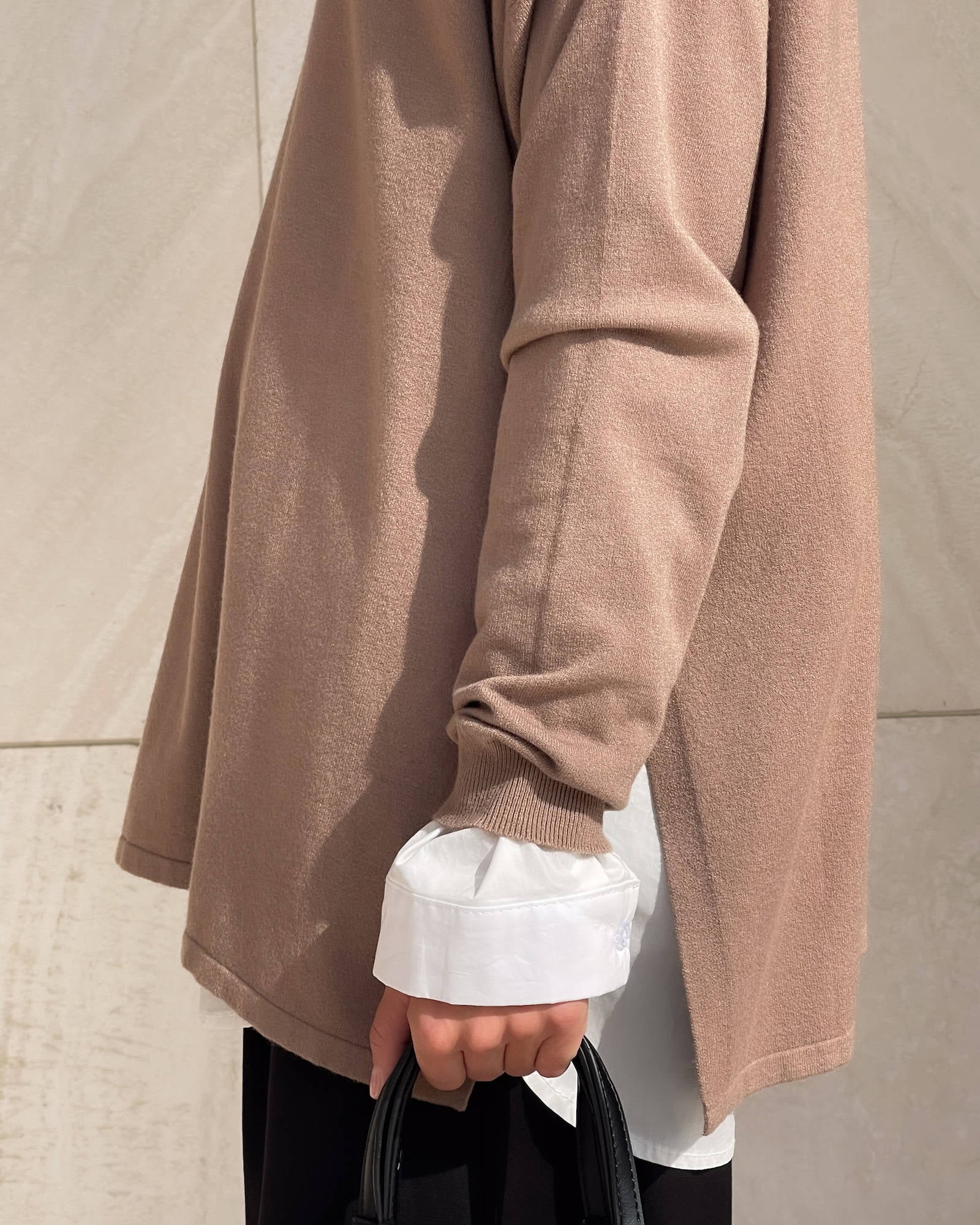 PULL KIARA IN VISCOSA CALDA CAMEL