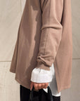 PULL KIARA IN VISCOSA CALDA CAMEL