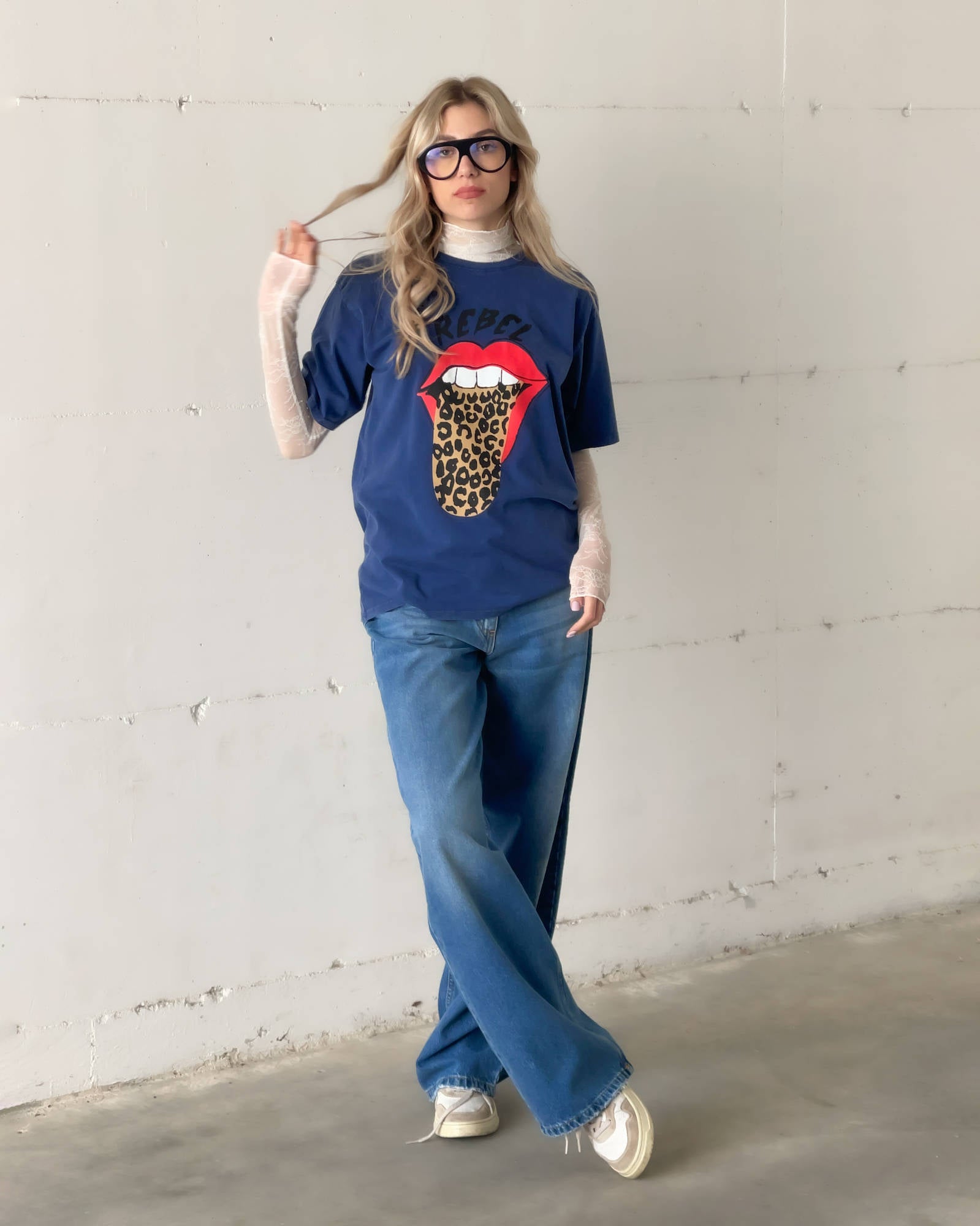 T-SHIRT REBEL BLU
