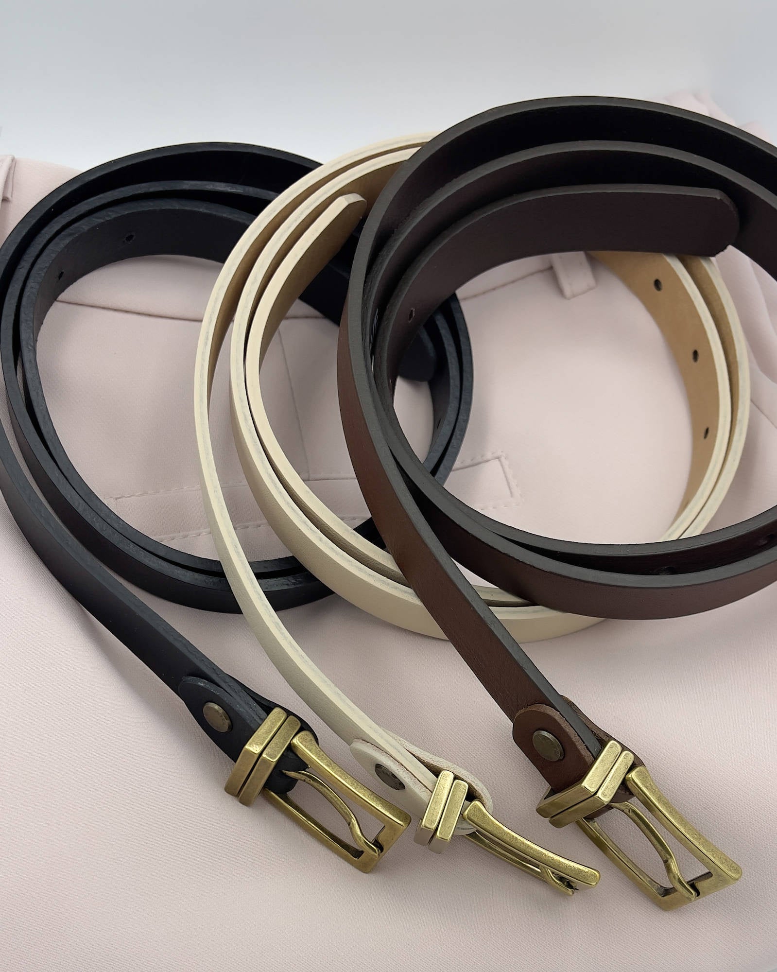 CINTURA IN PELLE LORA NERO