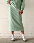 GONNA IN FELPA GINNY VERDE ACQUA