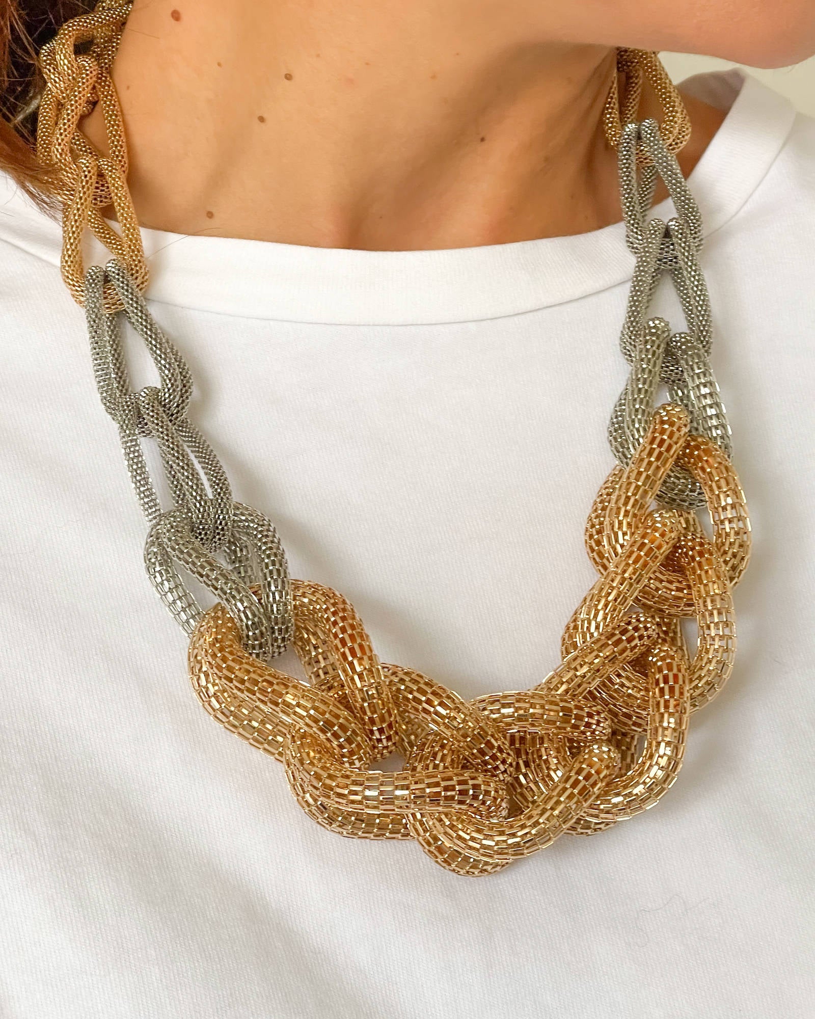 COLLANA VIANA ORO ARGENTO