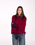PULL COMFY OVER BORDEAUX
