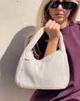 BORSA A MANO VELINA CREAM IVORY