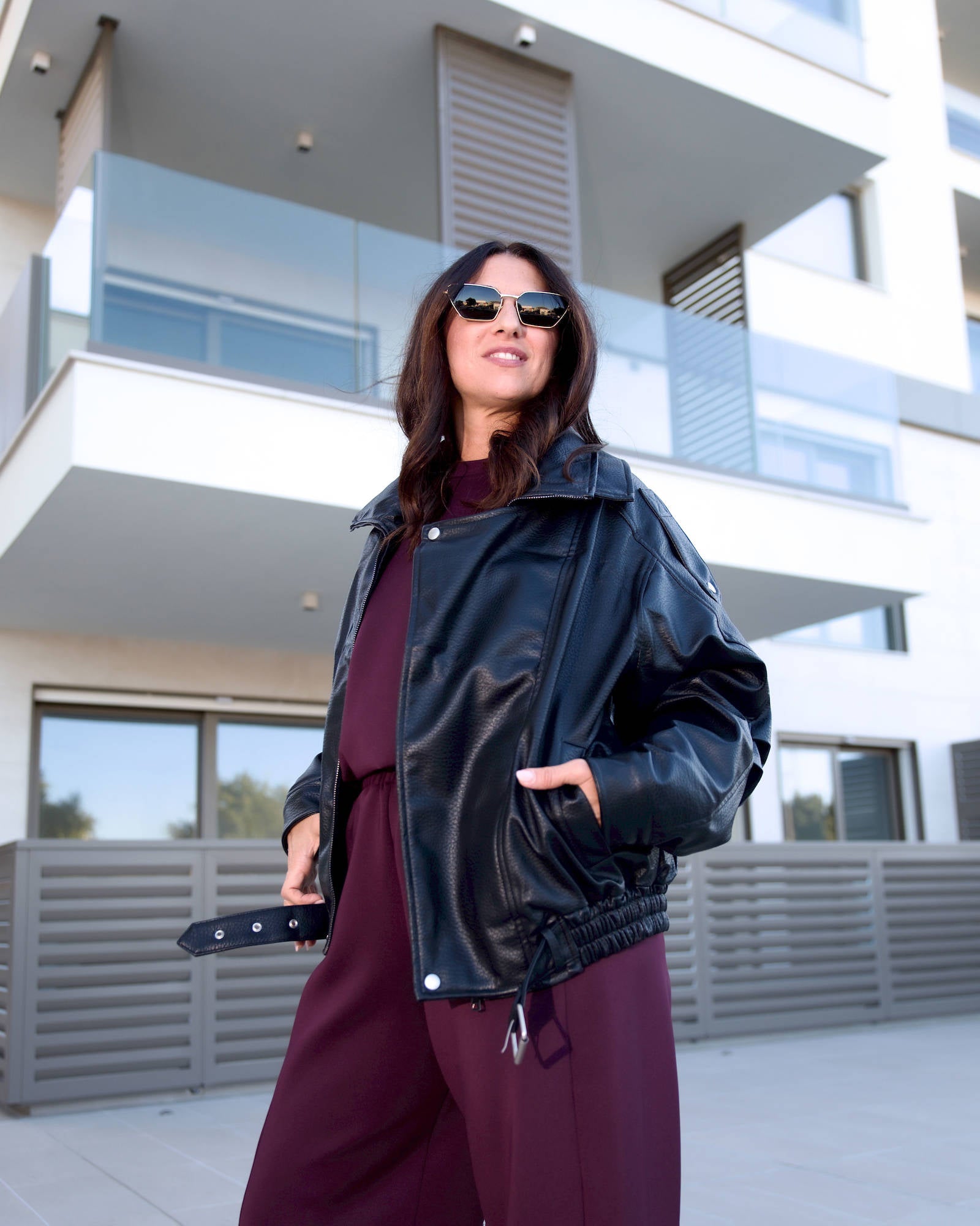 BOMBER ECOPELLE NERO