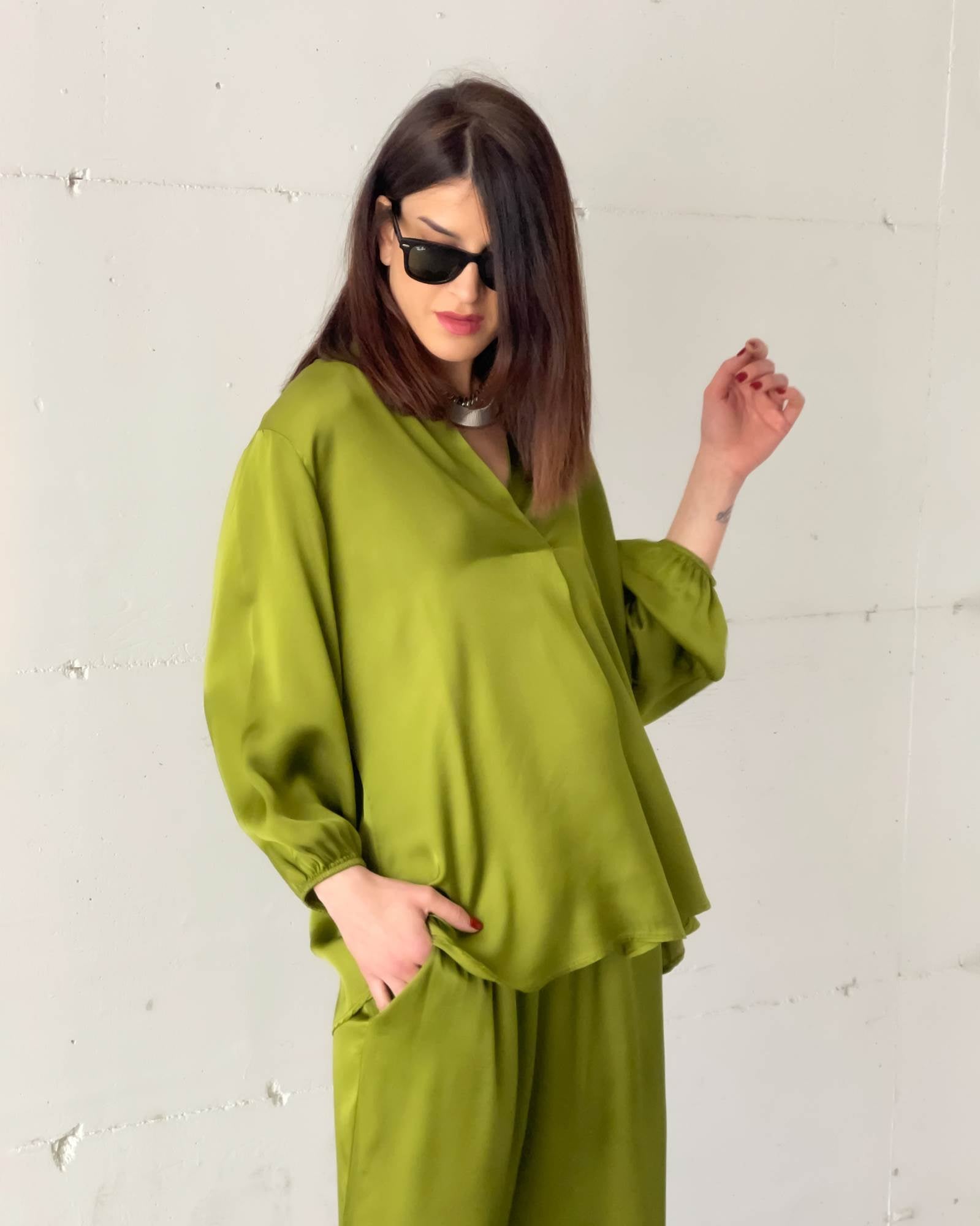BLUSA KUBO VERDE ACIDO