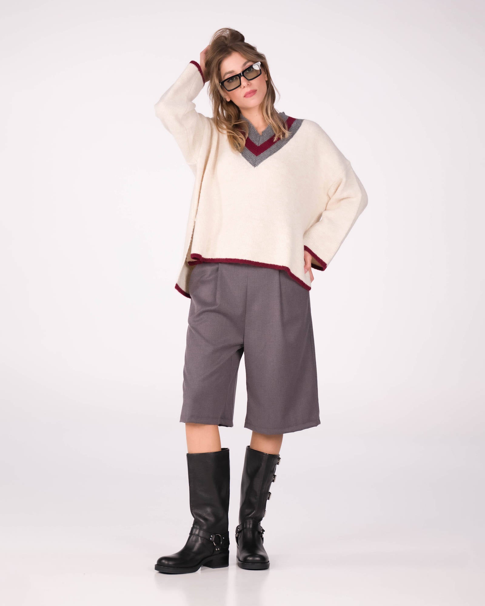 PULL ELIZA CALCE VINO GRIGIO