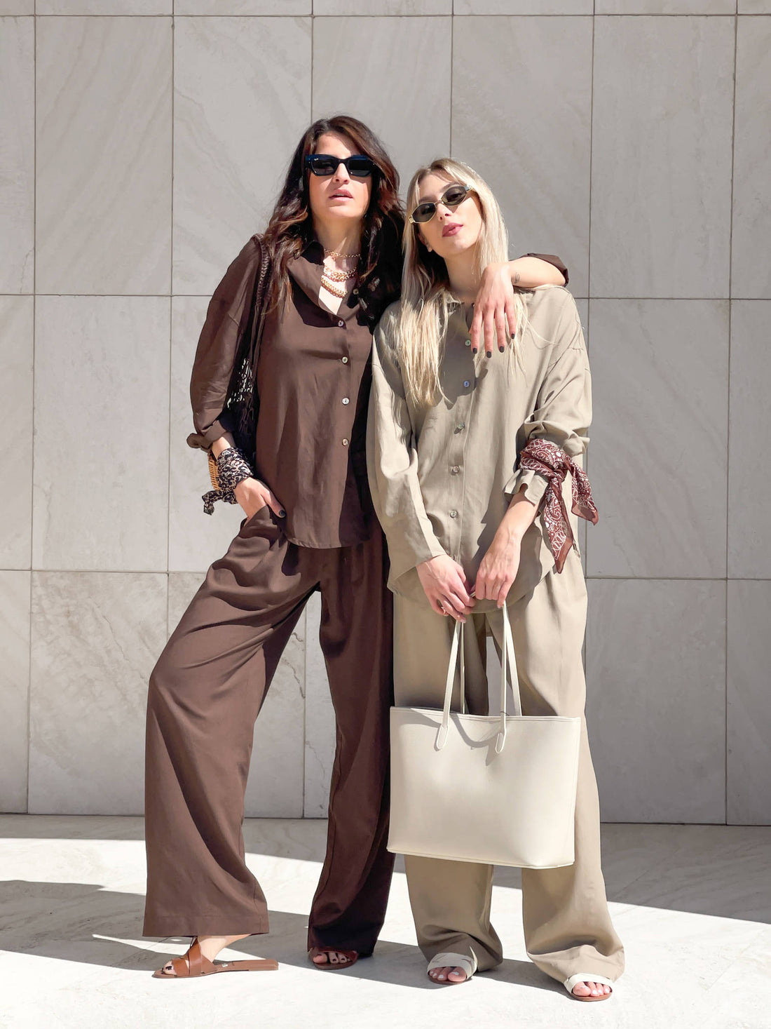 PANTALONE IN LINO VISCOSA MISTRAL CAMEL