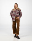 PANTALONE VELLUTO IRISH CACAO