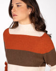 PULL CASHMERE BLEND RAQUEL RUGGINE MORO