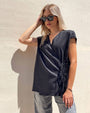 BLUSA INCROCIO DORIS NERO
