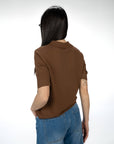 POLO IN MAGLIA POLINA MARRONE