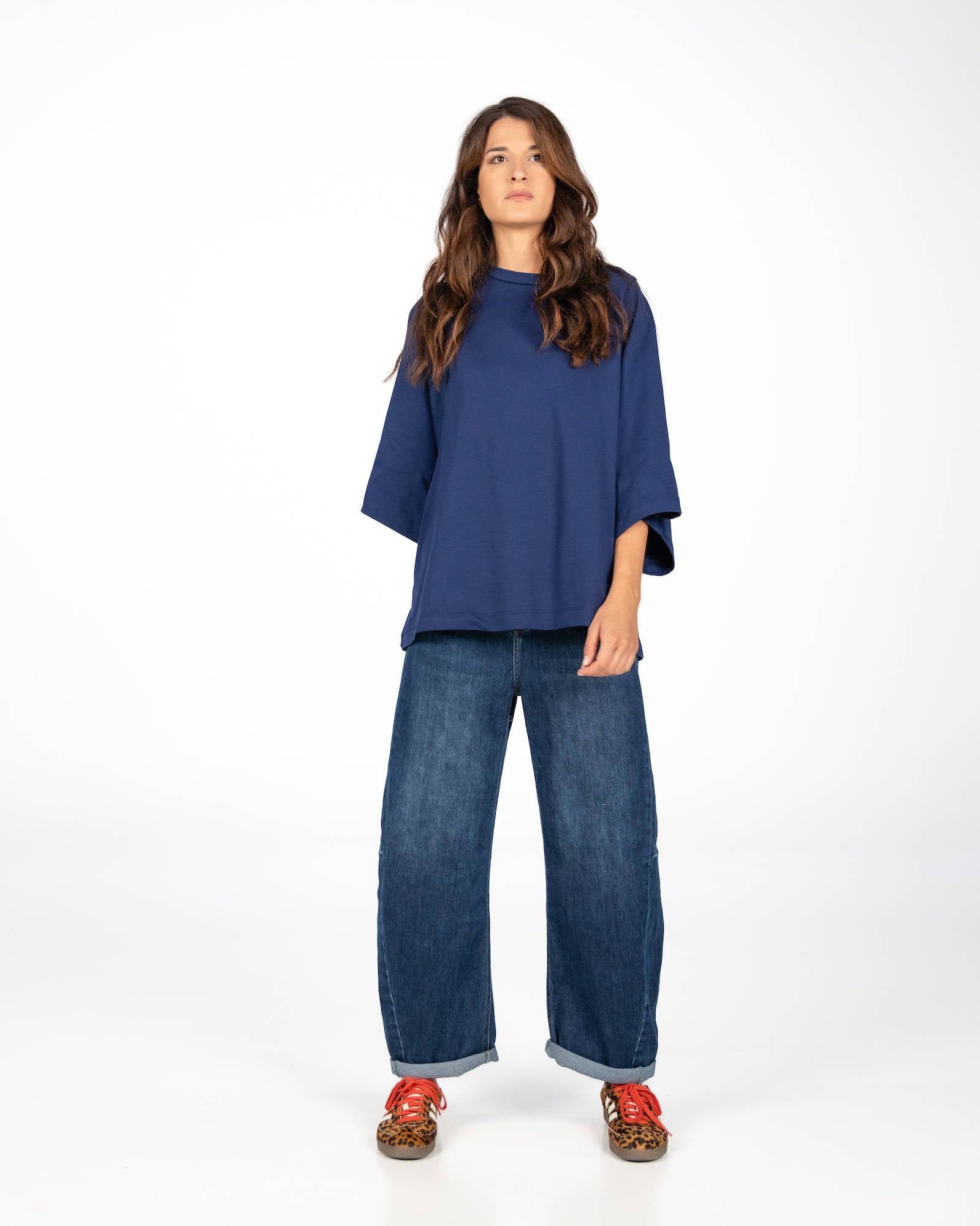 T-SHIRT OVER LINDSEY BLU NAVY