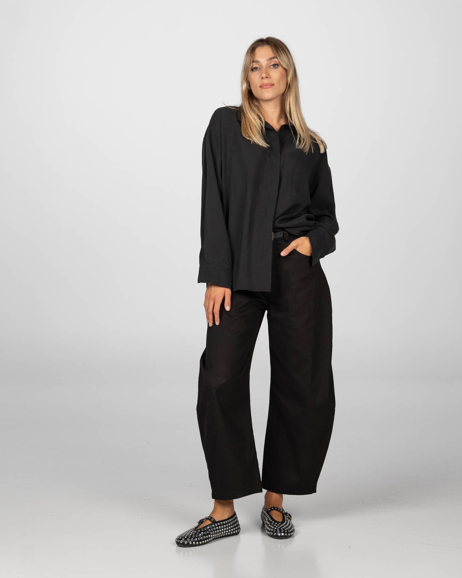 CAMICIA LYOCELL MOLLY NERO