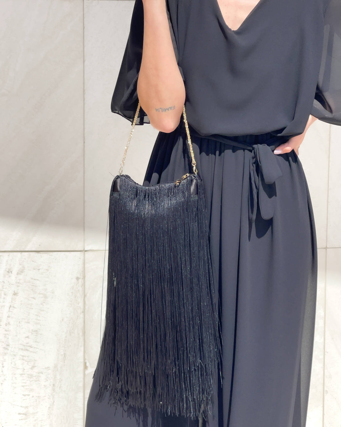 POCHETTE ZEFIRA NERO