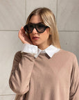 PULL KIARA IN VISCOSA CALDA CAMEL