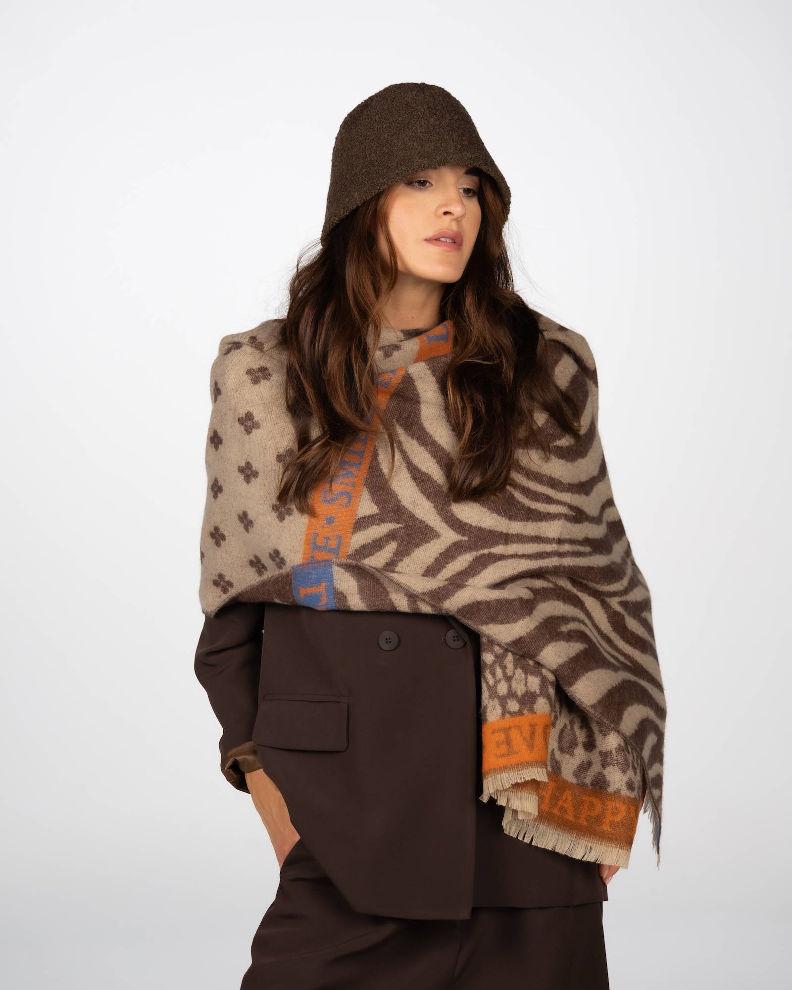 CAPPELLO CLOCHE BOUCLE' COFFEE