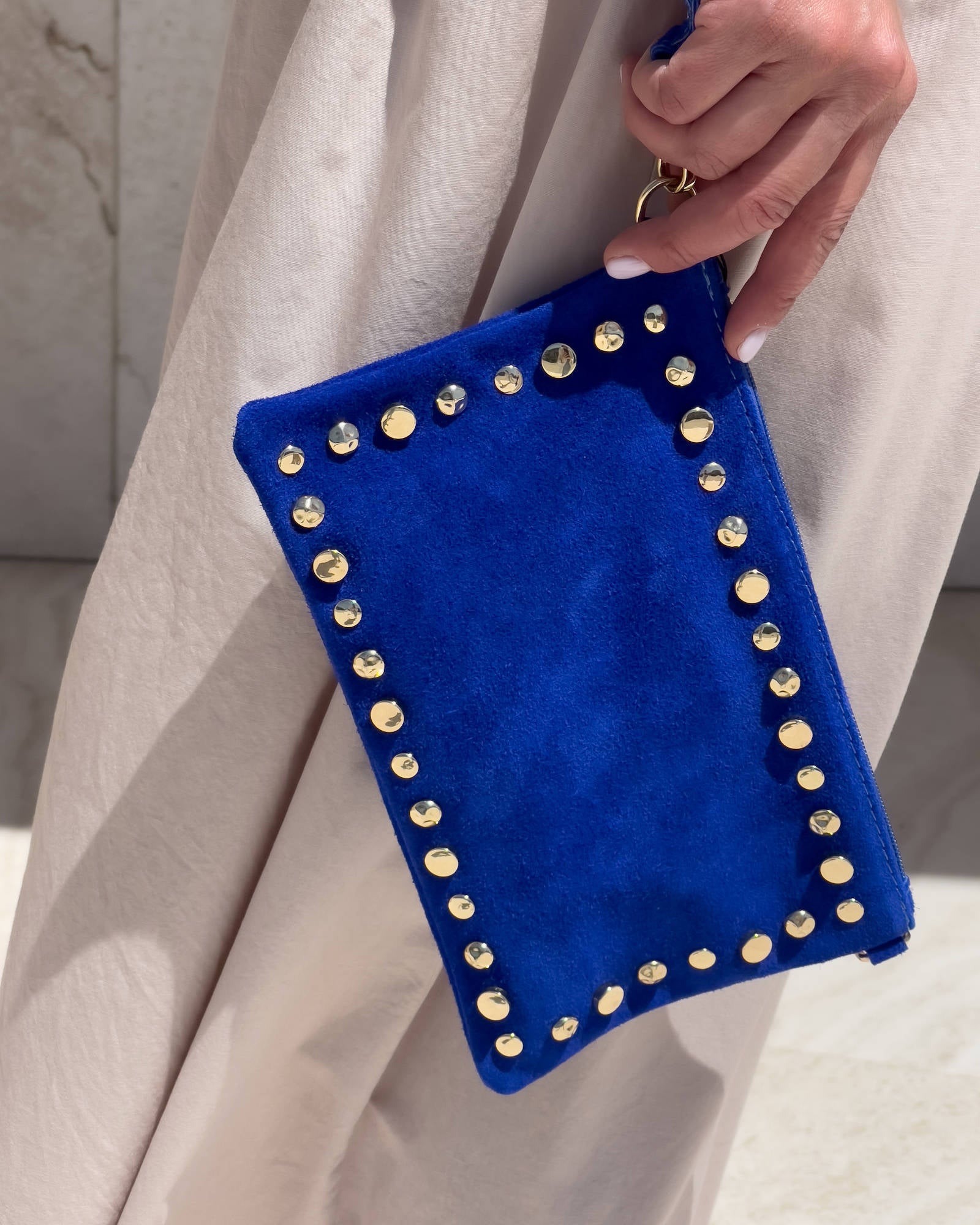 POCHETTINA CON BULLONI BLUETTE