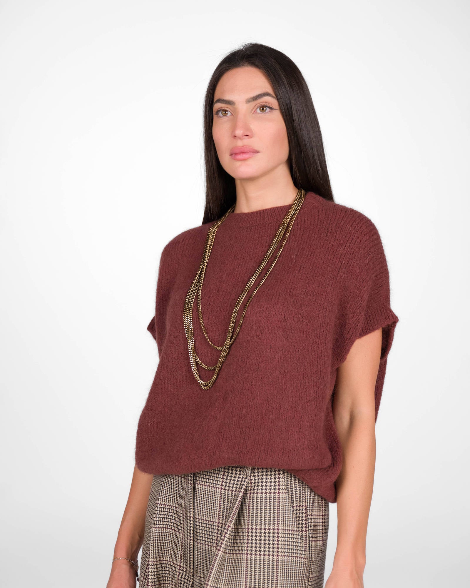 MAGLIA SENZA MANICHE ALICE HOT CHOCO