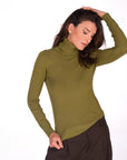 DOLCEVITA MARA IN MAGLIA FINE OLIVE