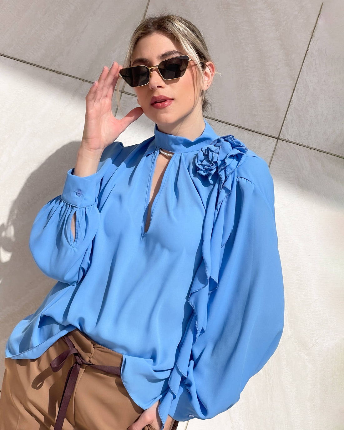 BLUSA IN GEORGETTE EUDORA FIORDALISO