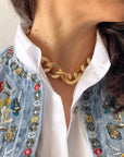 COLLANA A CATENA GRANDE PITONATA ORO