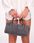 BORSA IN PELLE CELINA GRIGIO