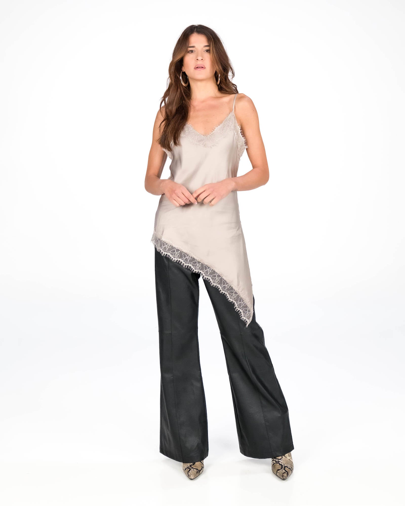 PANTALONE ECOPELLE PETER NERO