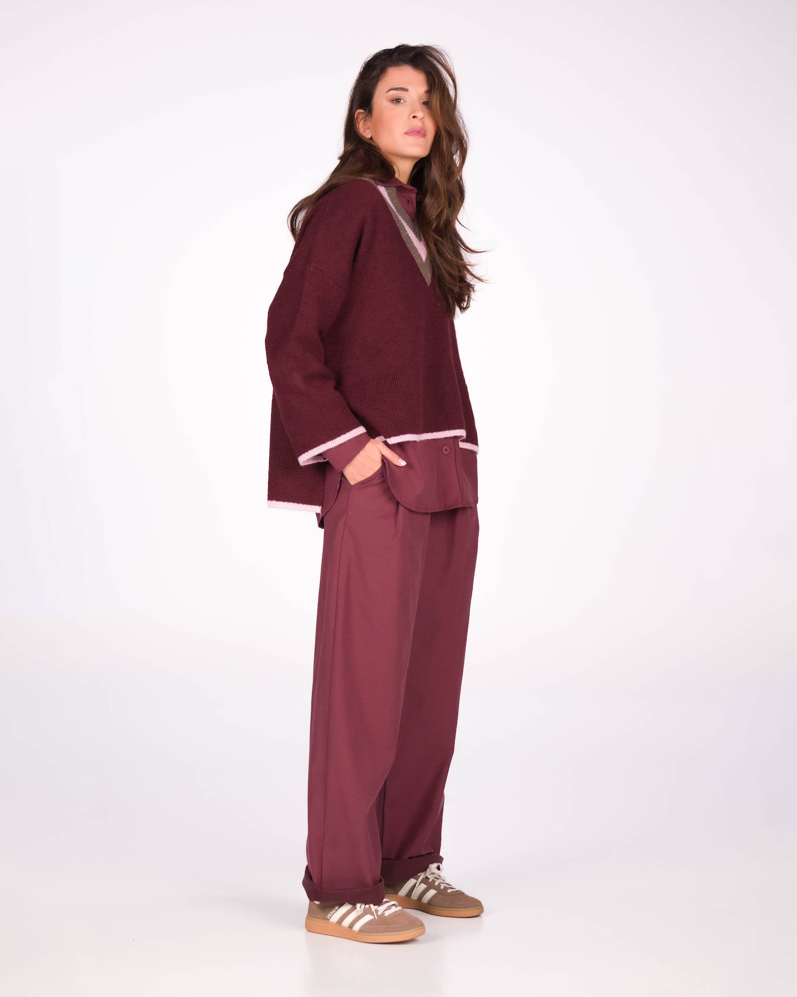 PULL ELIZA VINO ROSA FANGO