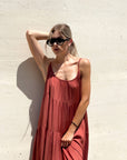 LONG DRESS DAFNE BRUCIATO