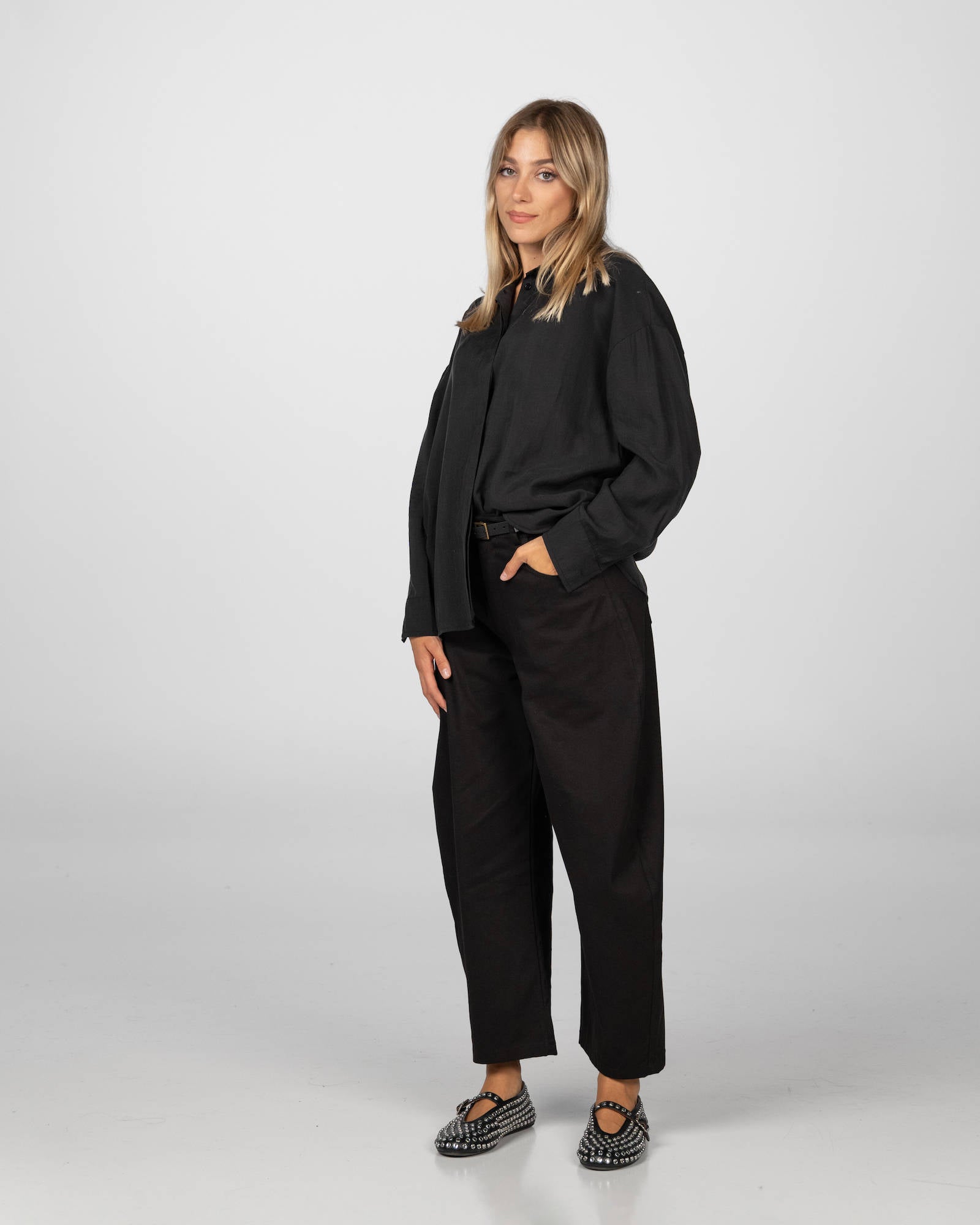 CAMICIA LYOCELL MOLLY NERO