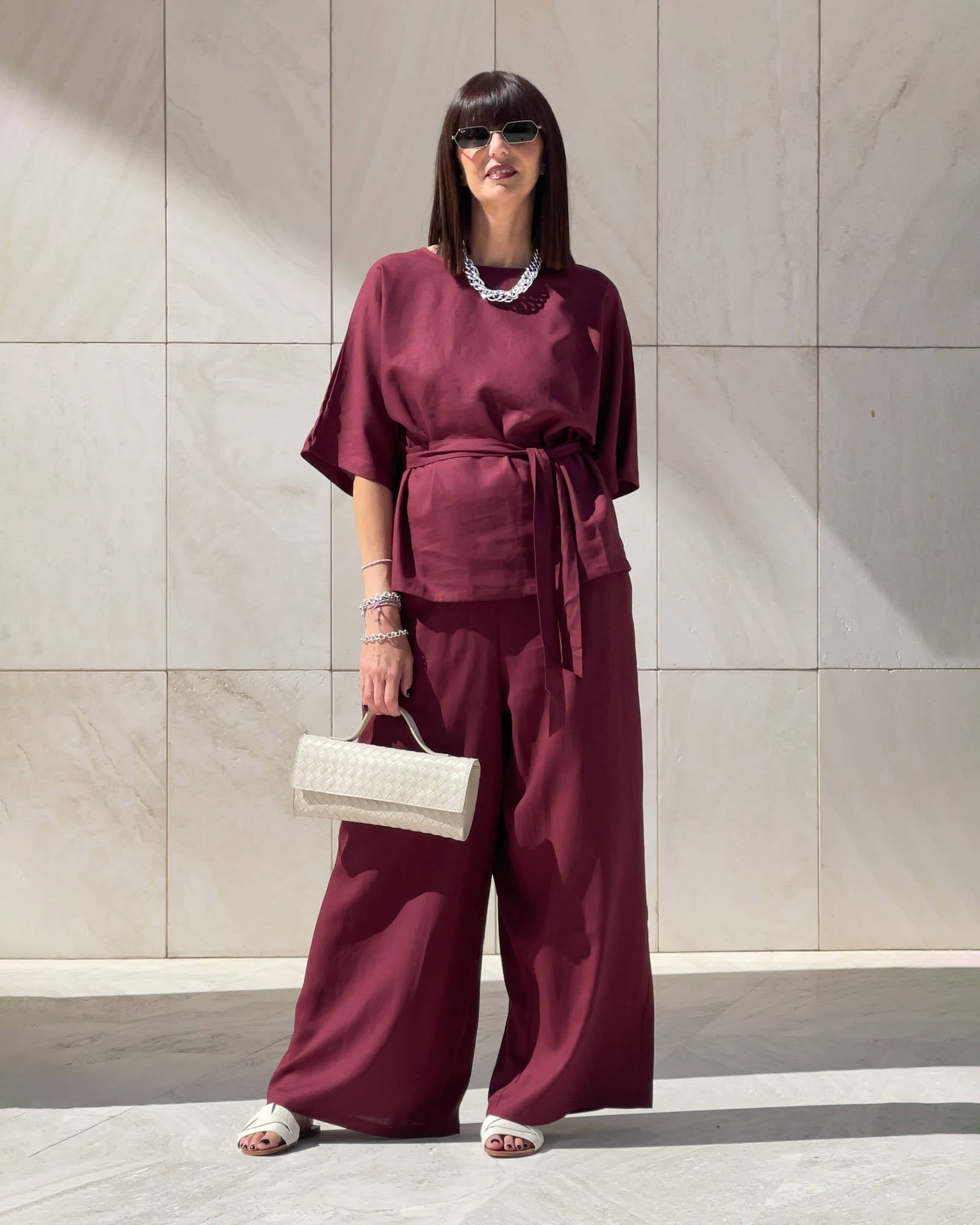 PANTALONE DORIS BORDEAUX