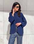 CAMICIA IN GEORGETTE ANDY BLU