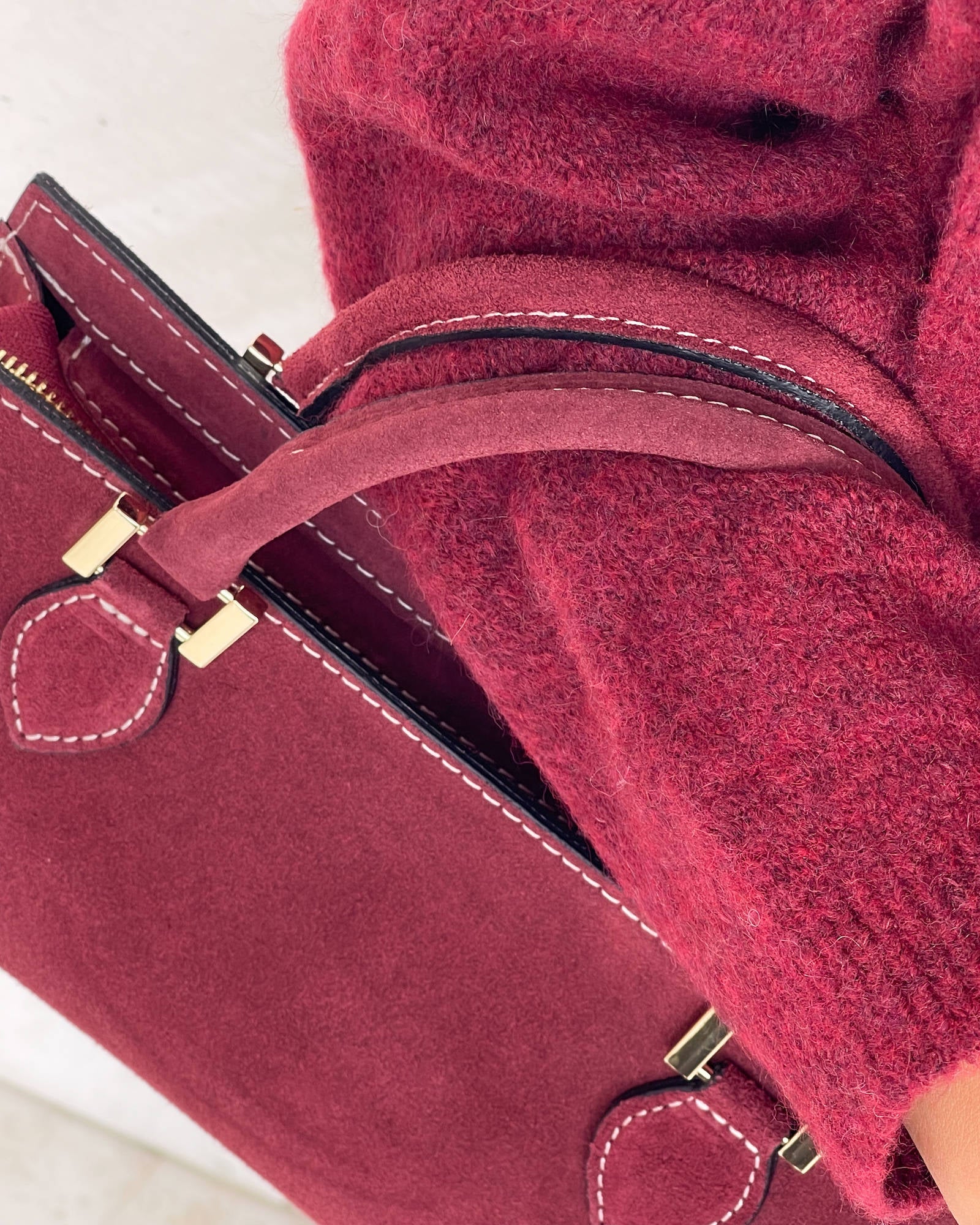 BORSA IN PELLE CELINA BORDEAUX