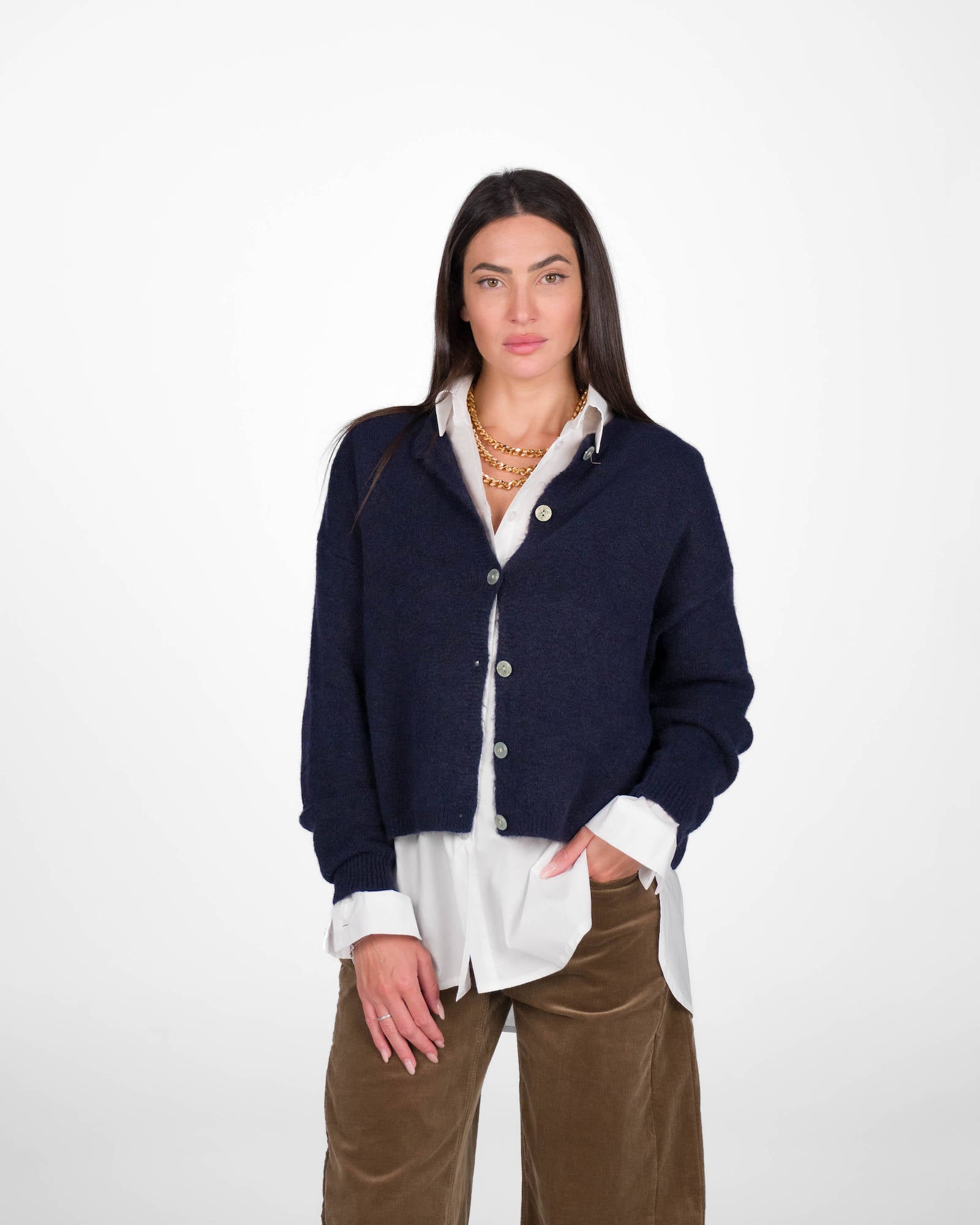 CARDIGAN LEA BLU NAVY