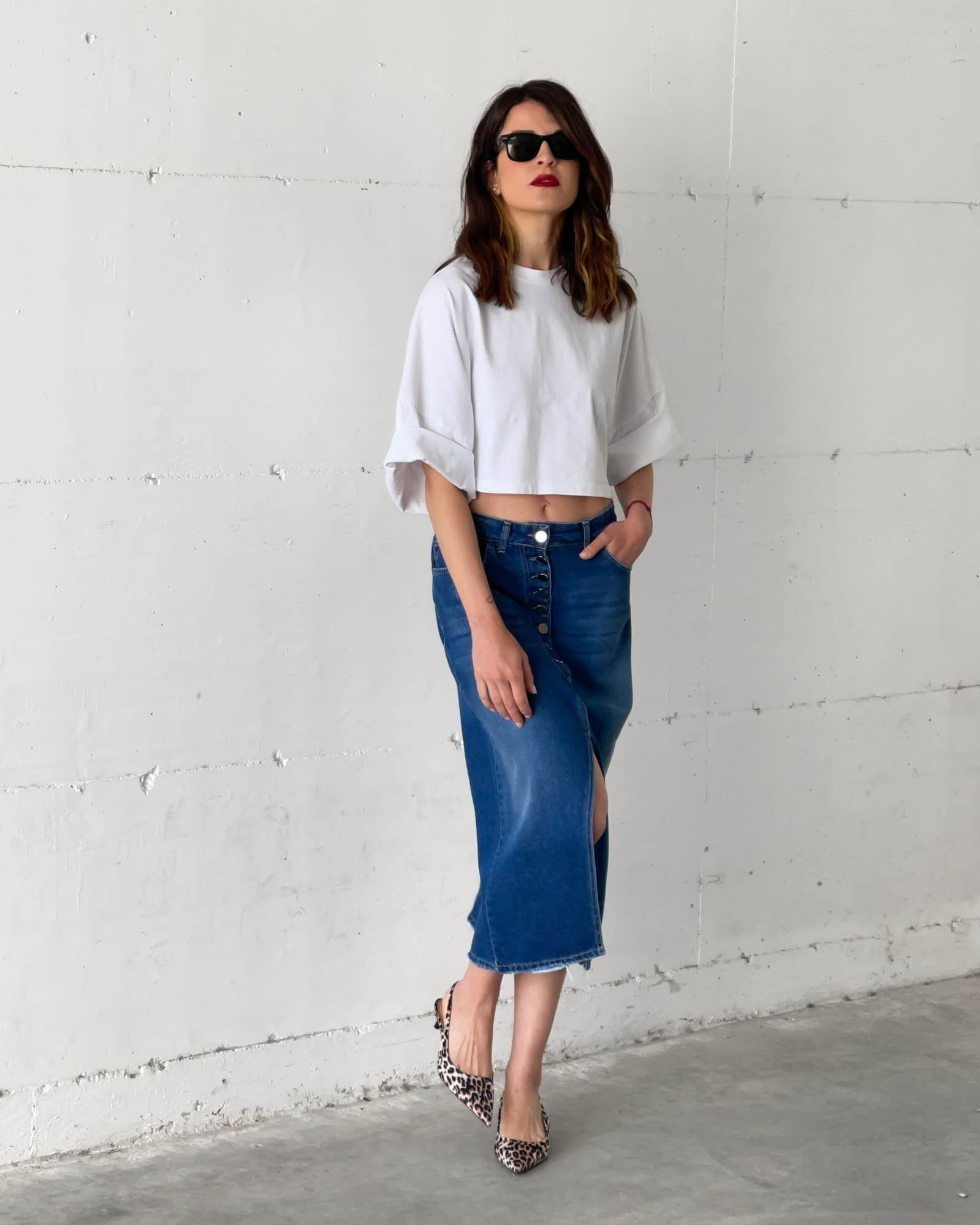DENIM DIVA SKIRTS DARK WASH