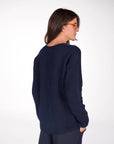 CARDIGAN SAMIRA BLU SCURO