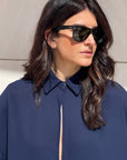 CAMICIA IN GEORGETTE ANDY BLU