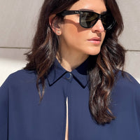 CAMICIA IN GEORGETTE ANDY BLU