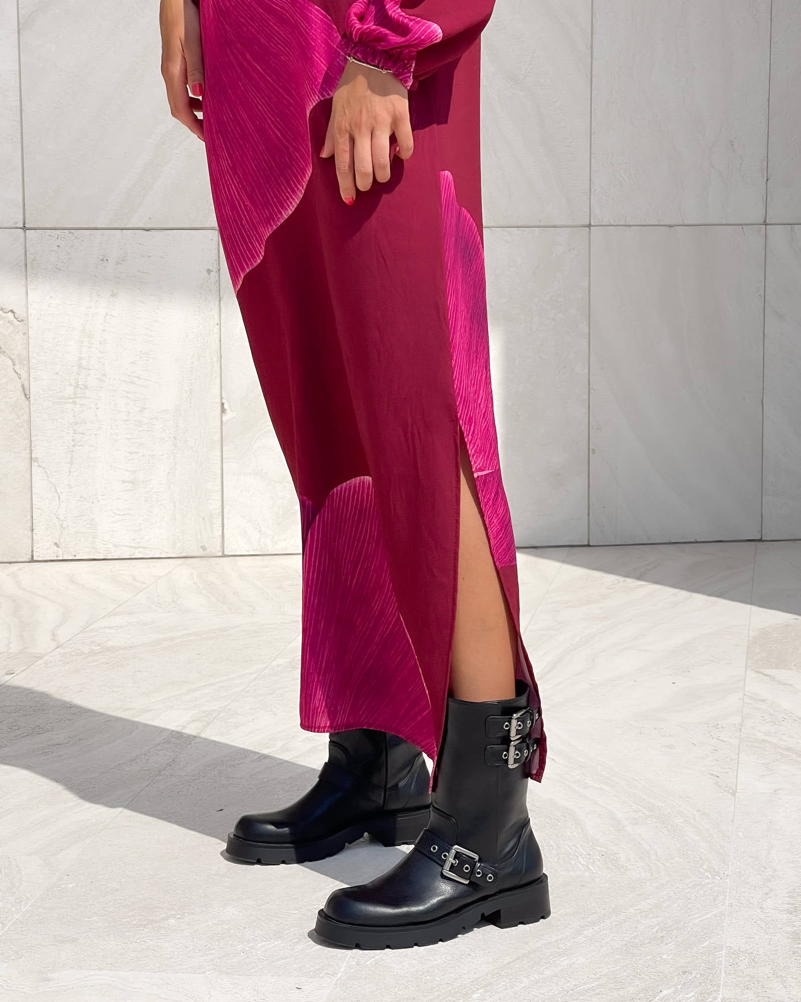 DRESS KYLE BORDO' FUXIA