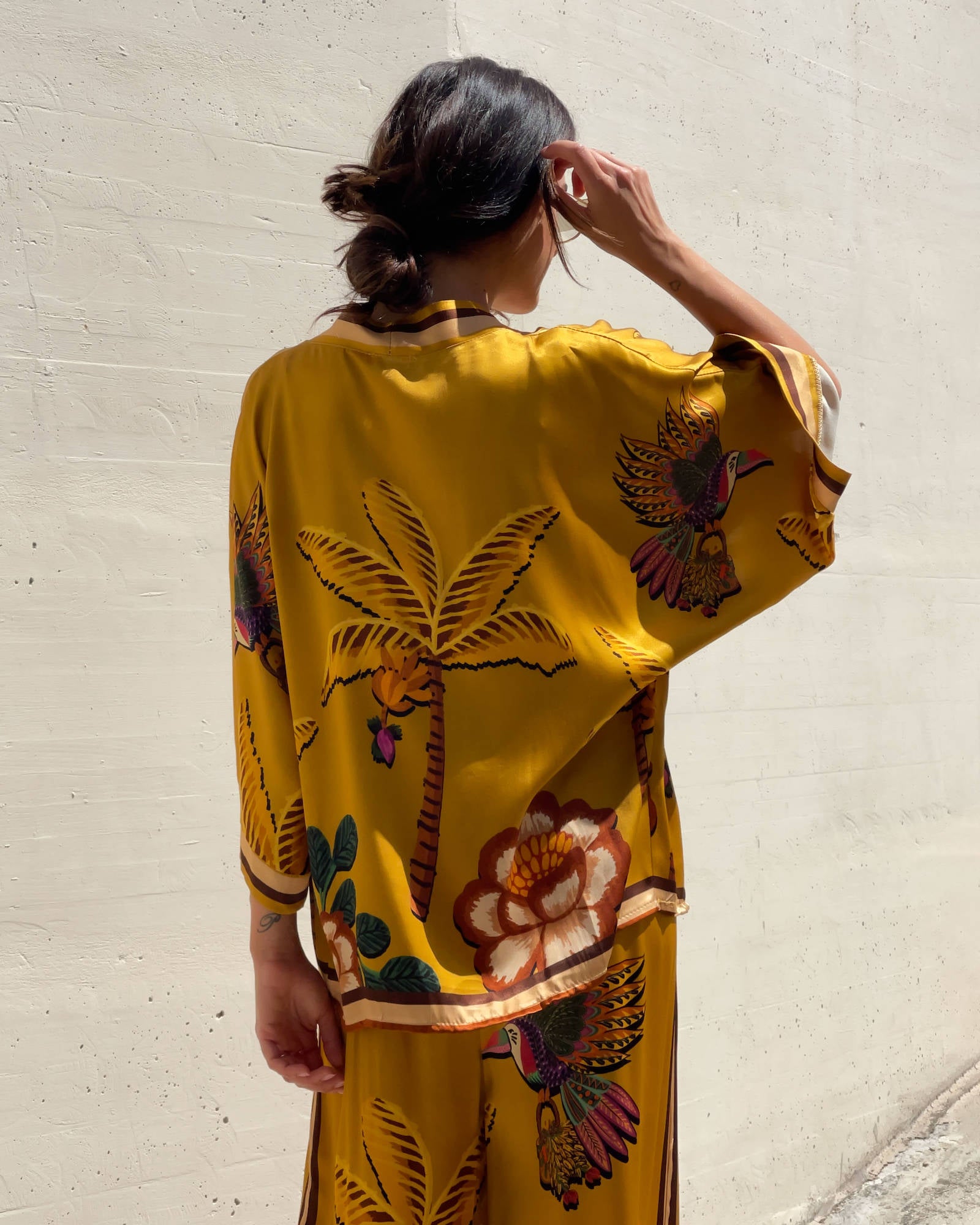 KIMONO PALM SENAPE