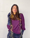 TOP CON SPALLINE ANASTASIA GRAPES