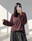 T-SHIRT HADEN BORDEAUX GRIGIO